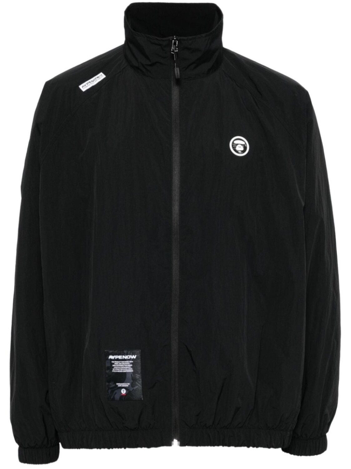

AAPE BY *A BATHING APE куртка с нашивкой-логотипом, черный