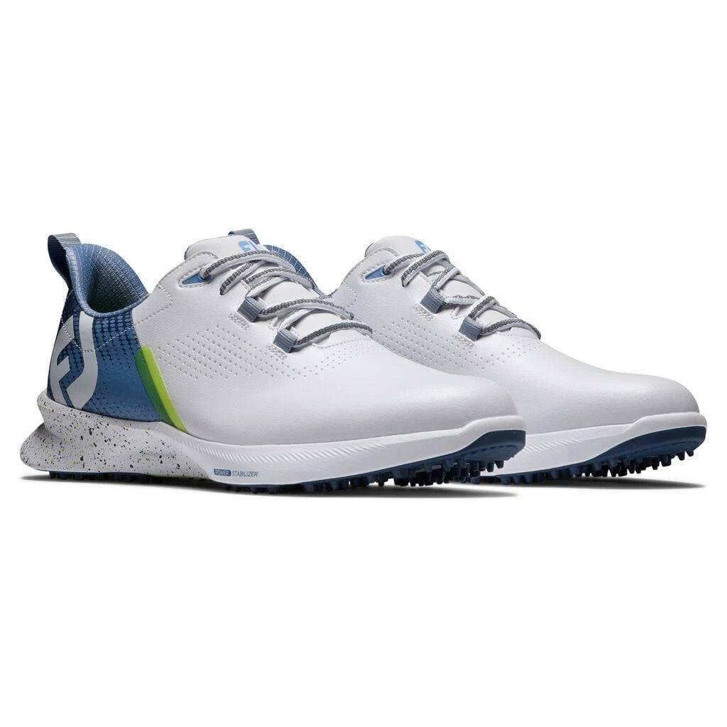 Мужские кроссовки FootJoy FJ Fuel 55429 белого цвета без шипов для игры в гольф TF8141 — фото 2