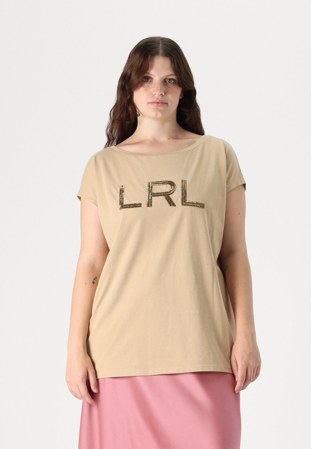 

Базовая футболка GRIETA Lauren Ralph Lauren Woman, цвет Tan