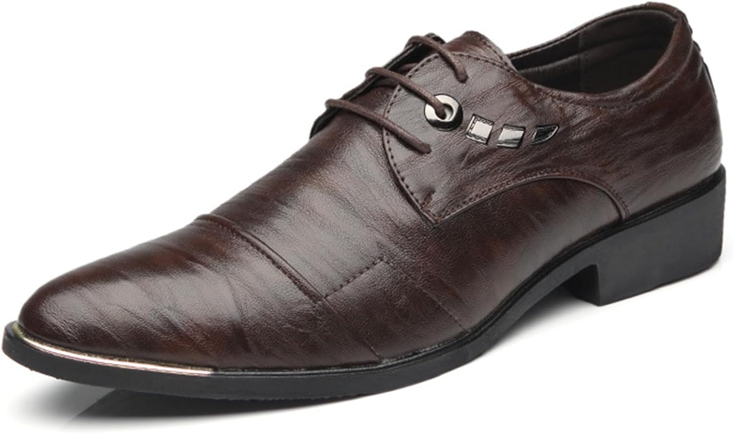 

Мужские оксфордские туфли ADMLZQQ, классические кожаные туфли на шнуровке, коричневый