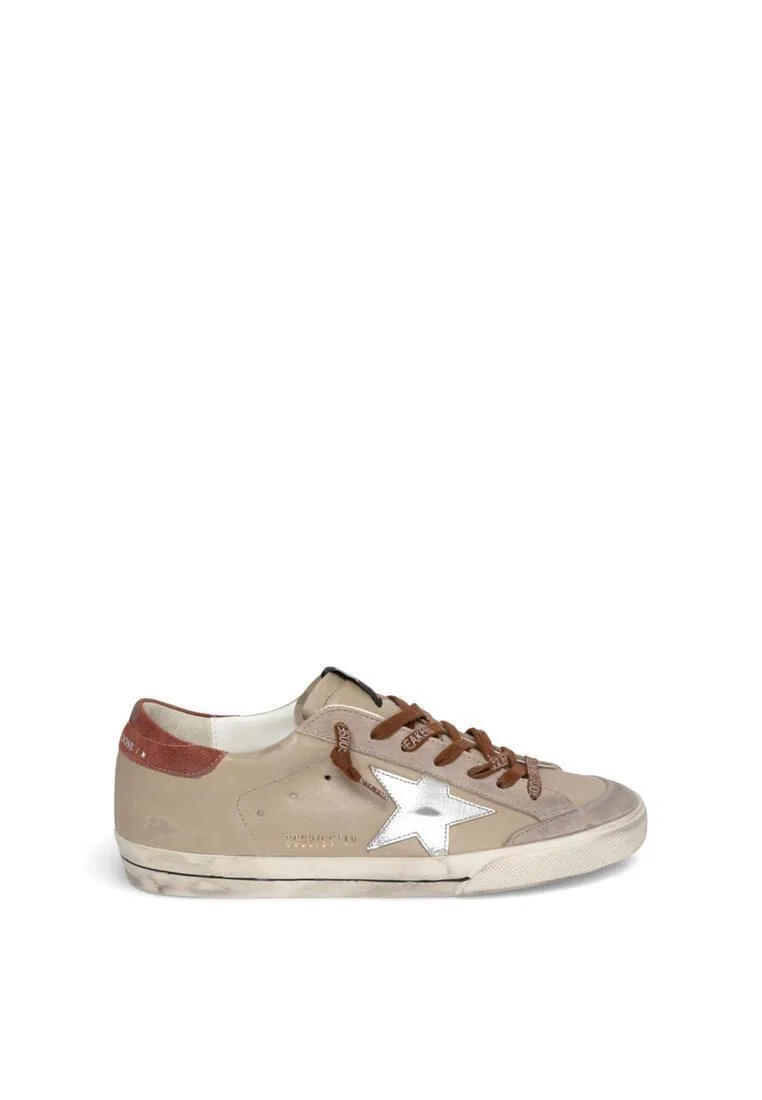Кроссовки мужские, кожаные Golden Goose, бежевый