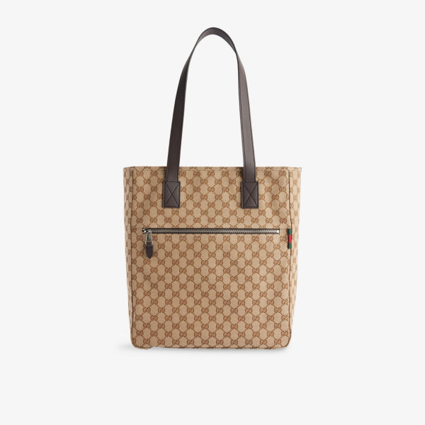 

Сумка-шоппер GG-Monogram среднего размера из холста Gucci, мультиколор