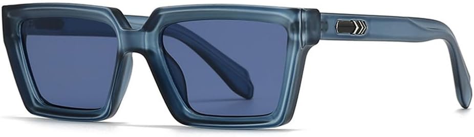 

Модные квадратные солнцезащитные очки сине-зеленого цвета для женщин, винтажные градиентные очки с защитой от УФ-излучения UV400 для мужчин, трендовые солнцезащитные очки с заклепками WNCKSQ, Blue Blue