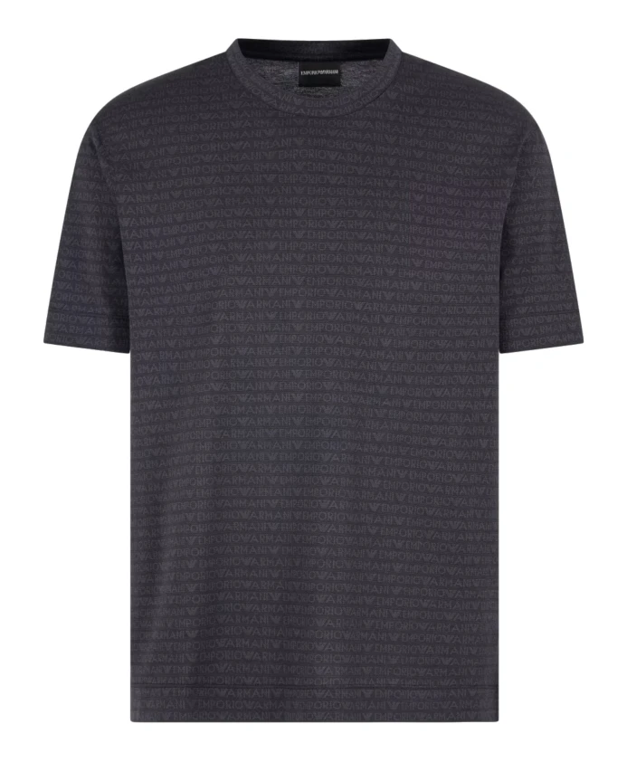 

Черная футболка с коротким рукавом af12916fc176 Emporio Armani, черный