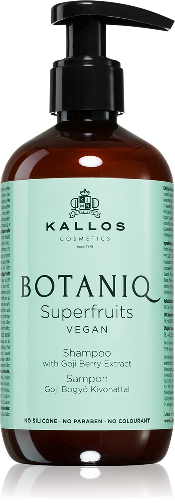 

Энергетический шампунь Botaniq superfruits с растительным экстрактом Kallos, 300 мл