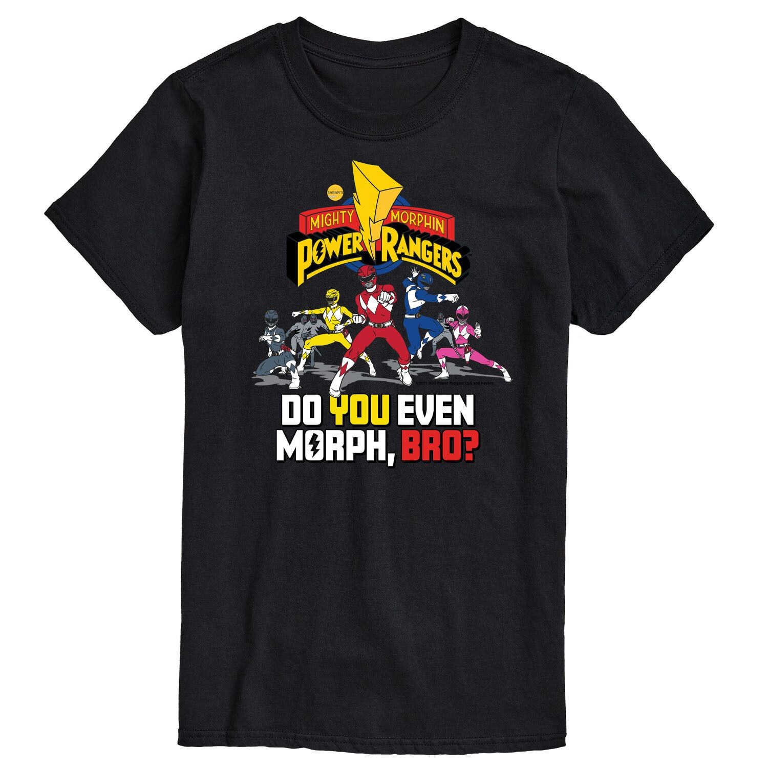 

Мужская футболка Power Rangers Do You Morph Bro Licensed Character