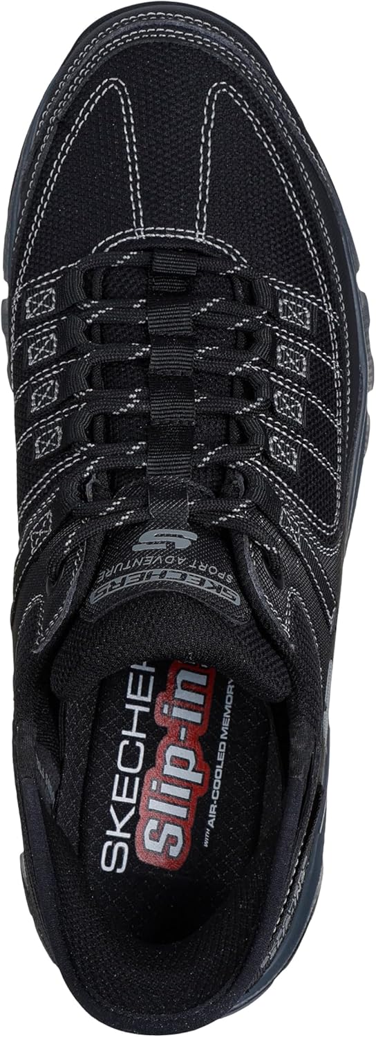 Мужские кроссовки Skechers Summits Hands Free Slip-in, черный/угольный — фото 3