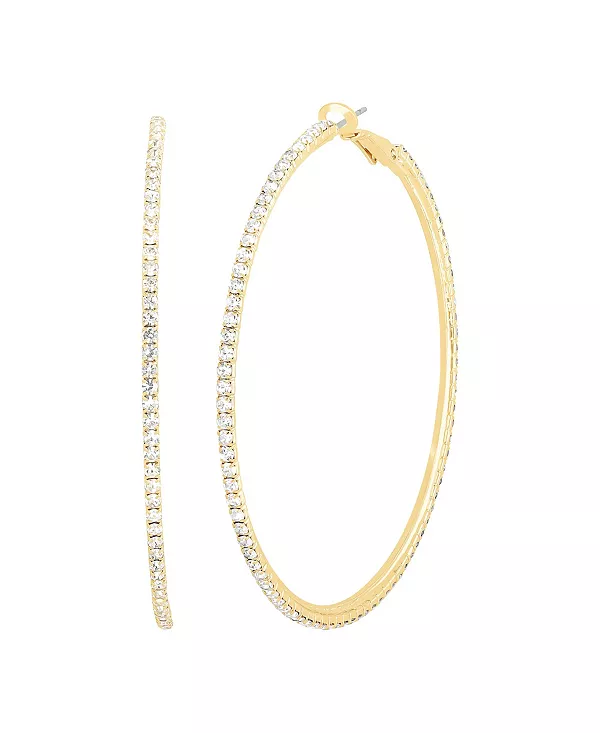 

Серьги-Кольца с кристаллами Jessica Simpson, gold