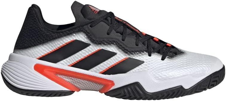 Мужская теннисная обувь Adidas Barricade Clay, белый/черный/красный — фото 2