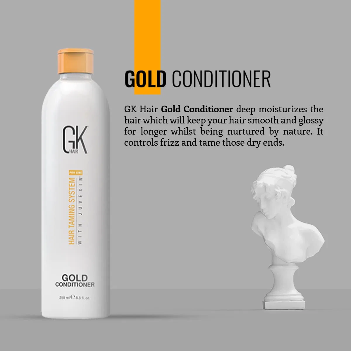 Кондиционер для волос «Gold Conditioner» 250 мл от GK HAIR Global Keratin Gk Hair — фото 3