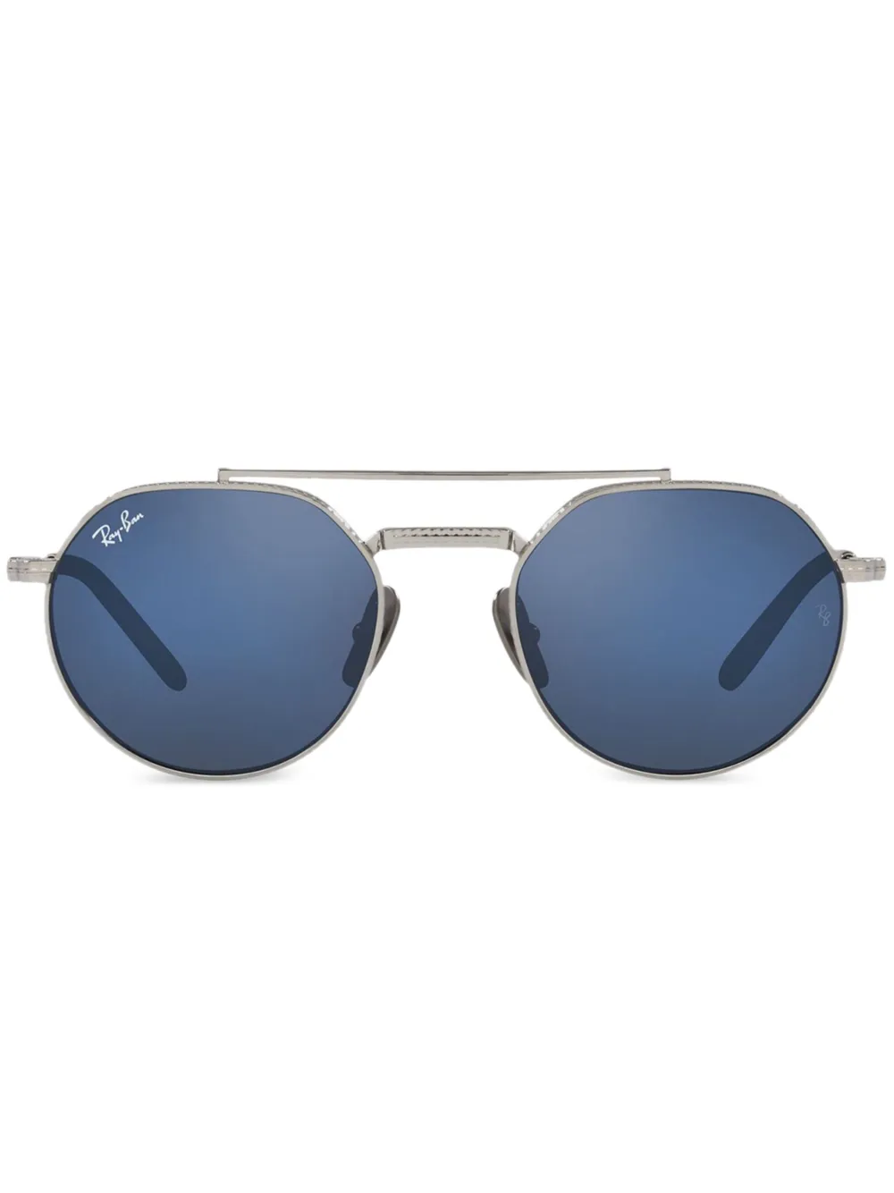 

Солнцезащитные очки Jack II в круглой оправе Ray-Ban, серебяный