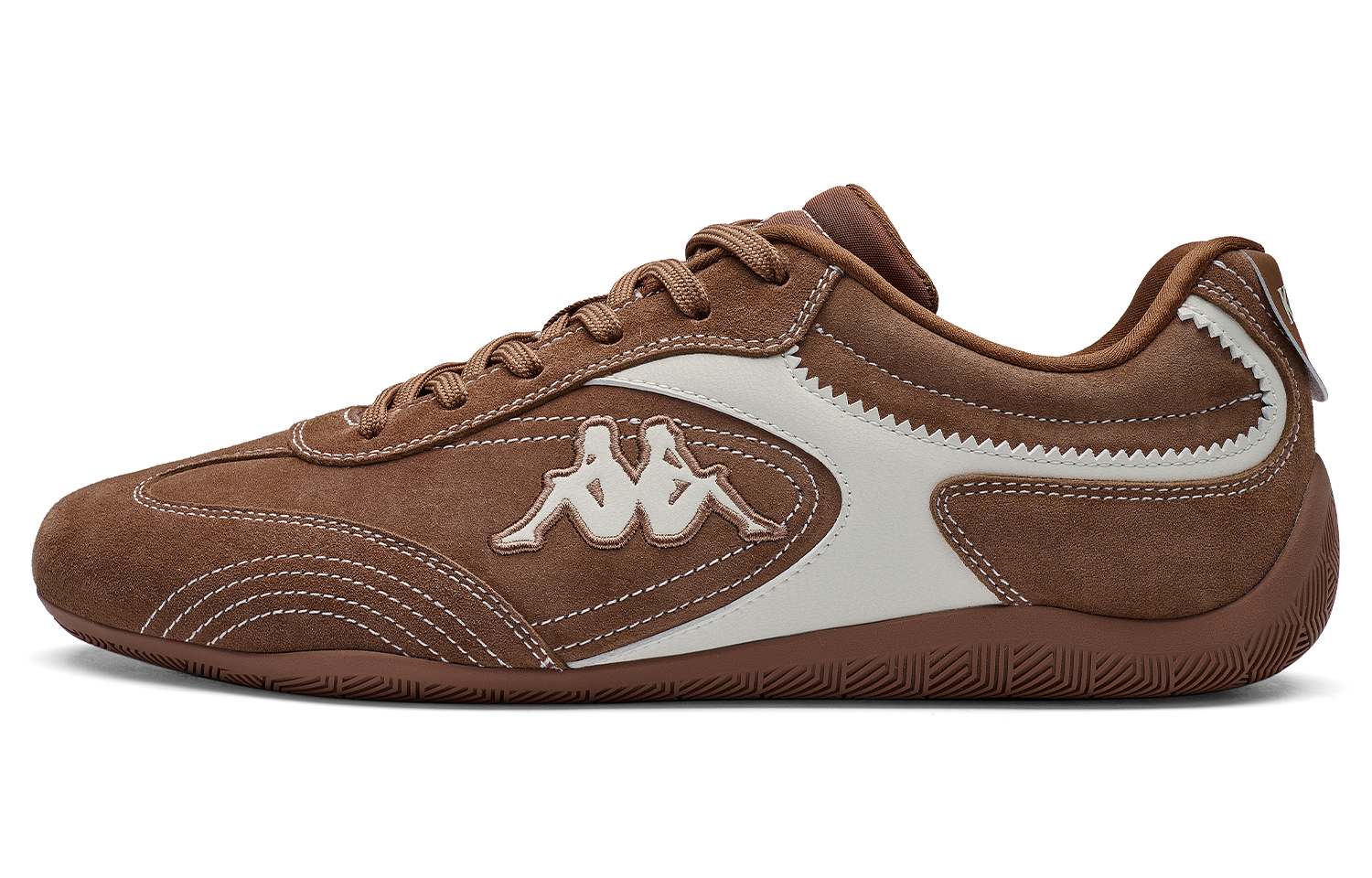 Kappa Низкие гоночные туфли unisex brown с противоскользящей и устойчивой к истиранию подошвой back to back — фото 4