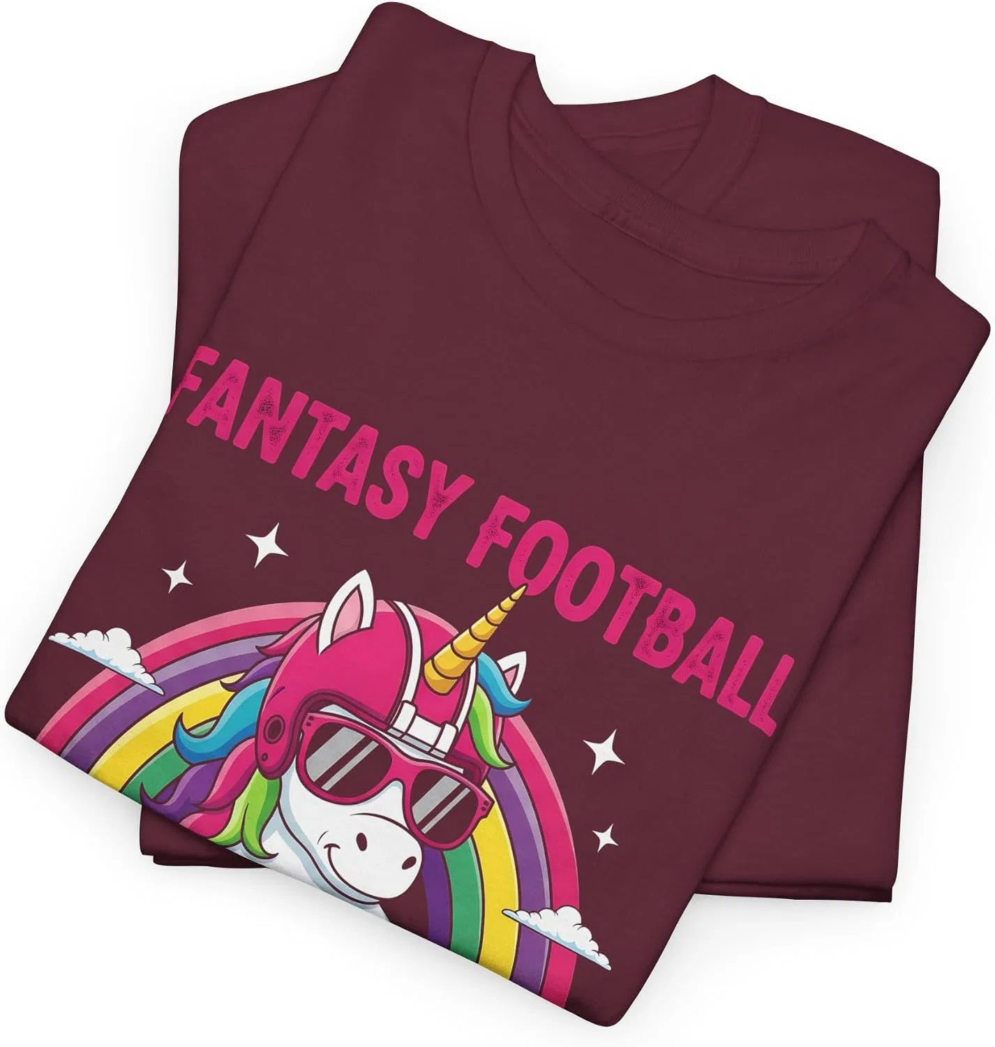 Мужская футболка с принтом Fantasy Football Loser, бордовый — фото 3
