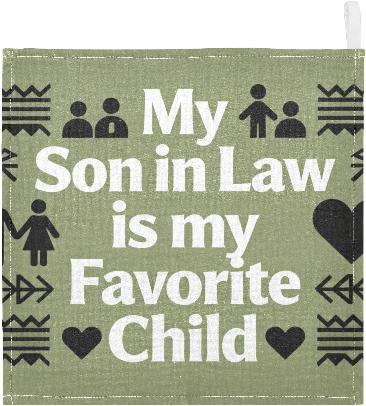 Марлевые салфетки из муслина 100% хлопок, набор 5 шт, 30x30 см, Iconic Son-in-law Favourite Child Guoche