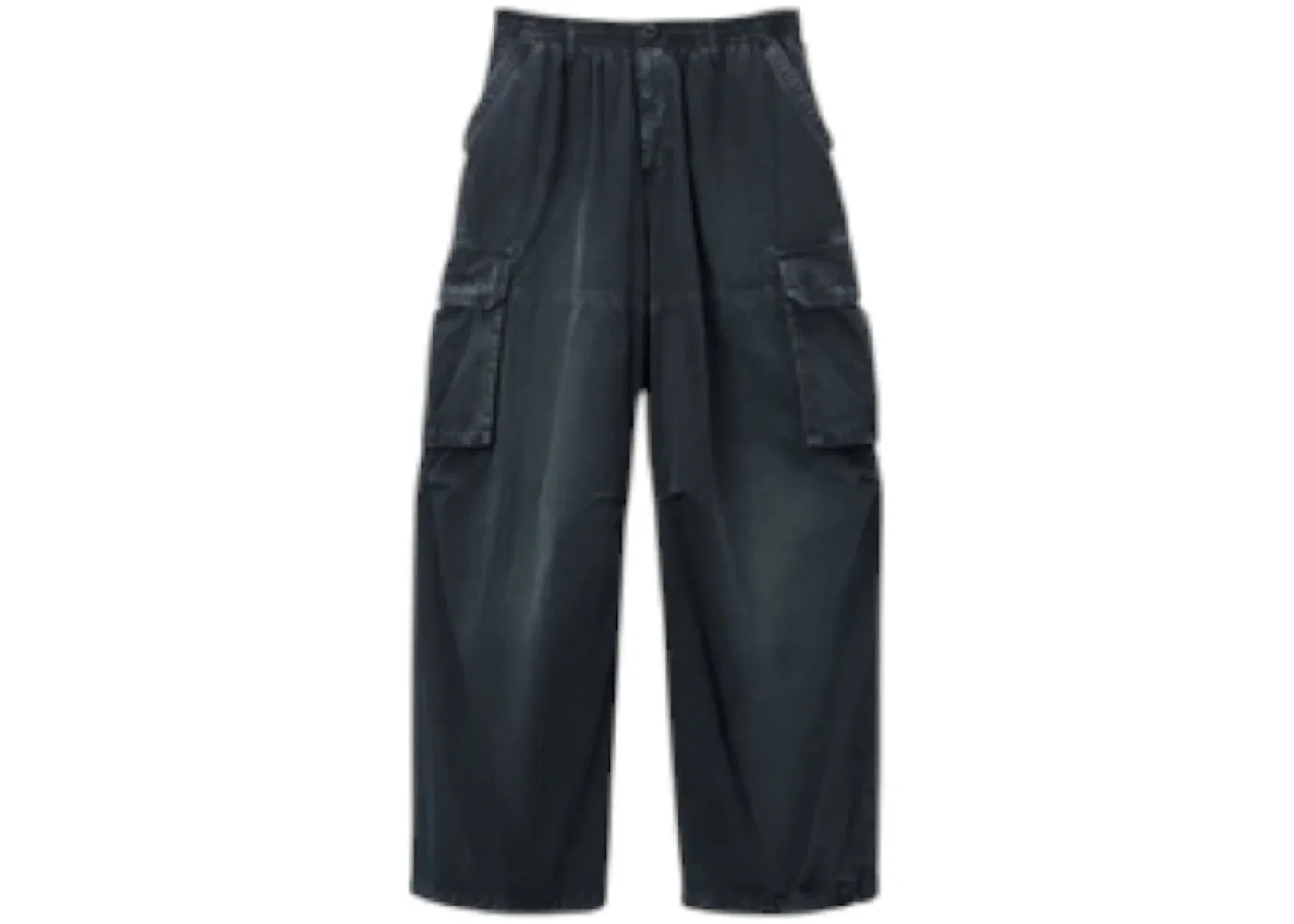Женские брюки-карго с утяжкой Alexander Wang, Washed Jet Black