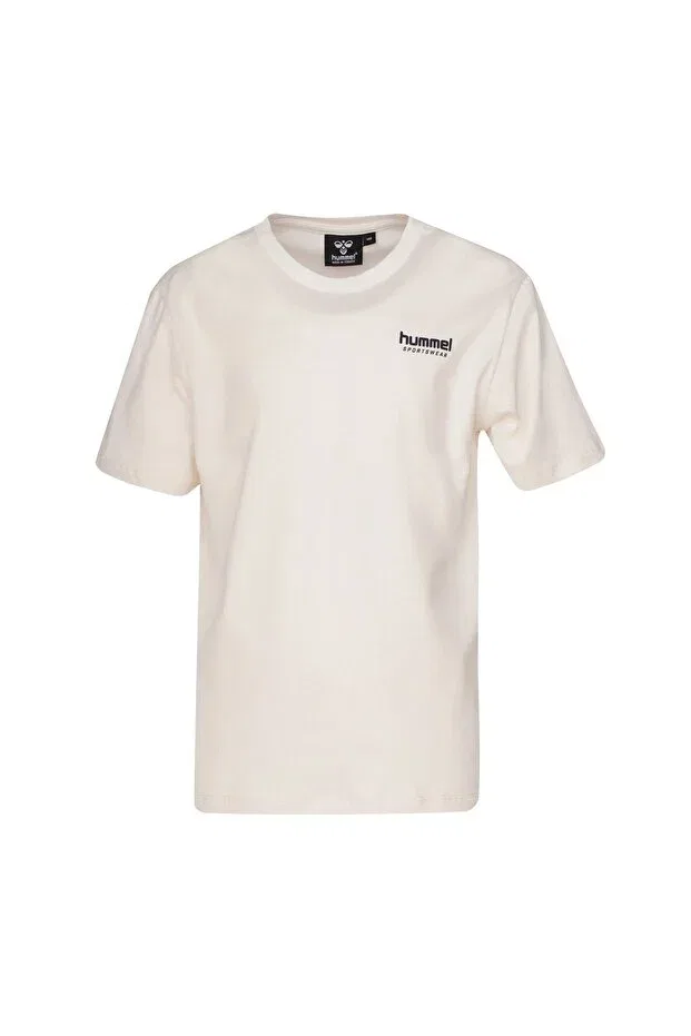 Детская футболка для мальчиков хлопковая Anarosa children's short sleeve t-shirt Hummel, Ecru — фото 2