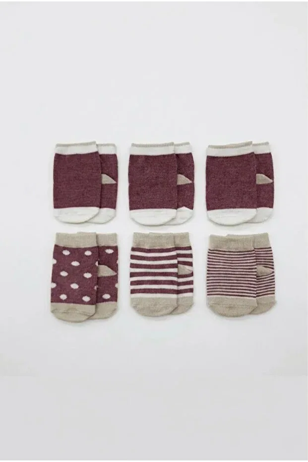 Детские носки для девочек хлопковые комплект 6 пар Cocole Socks, Multicolor — фото 4