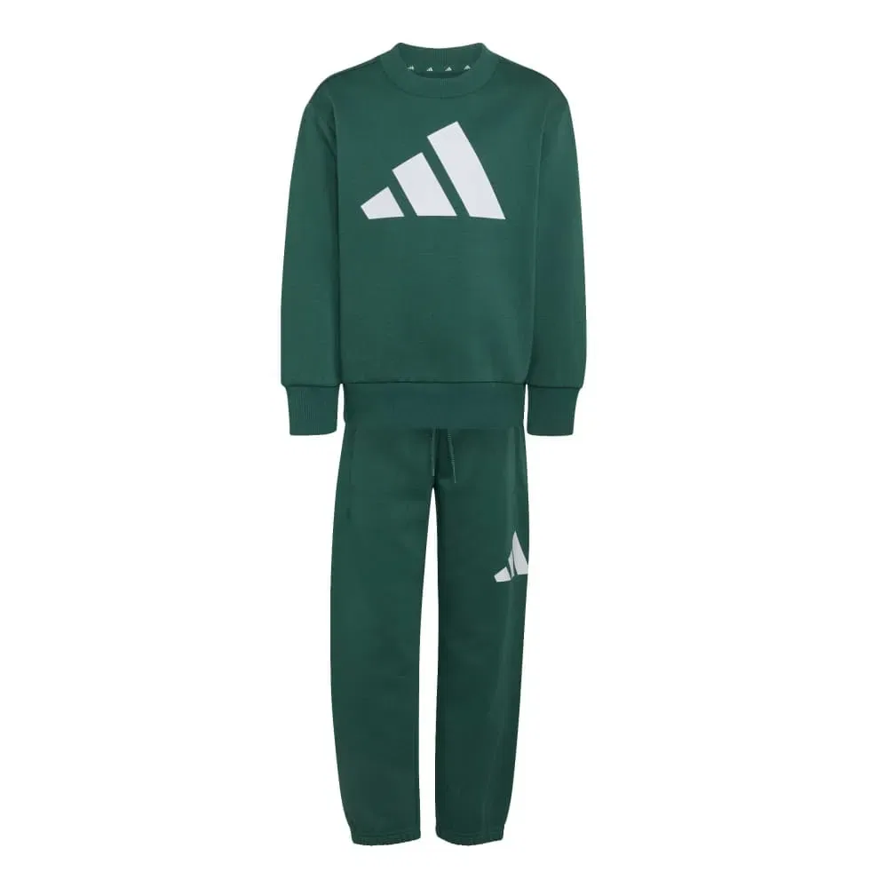 Детский комплект для девочек с длинным рукавом Adidas Essentials Joggers LK, Green — фото 3