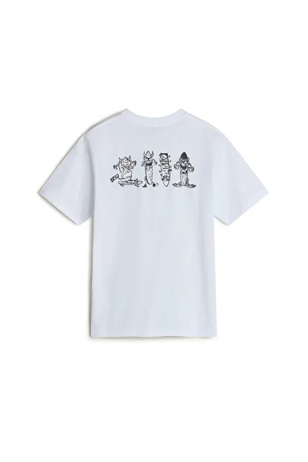 Детская футболка для девочек с принтом By Board Gang Ss Children Tee Vans, White — фото 2