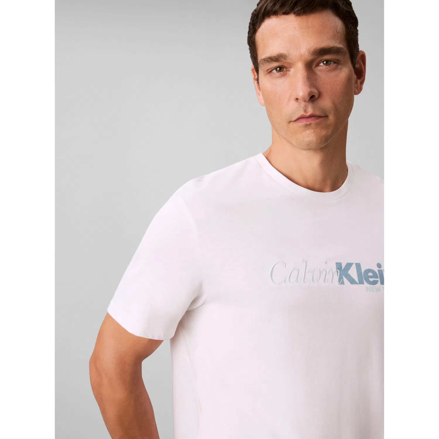 Мужская хлопковая футболка Calvin Klein, Brilliant White — фото 4