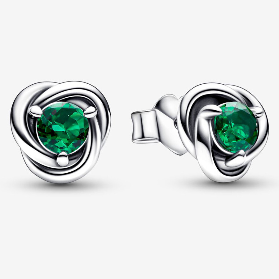 

Серьги Pandora May Birthstone Eternity Circle, зеленый