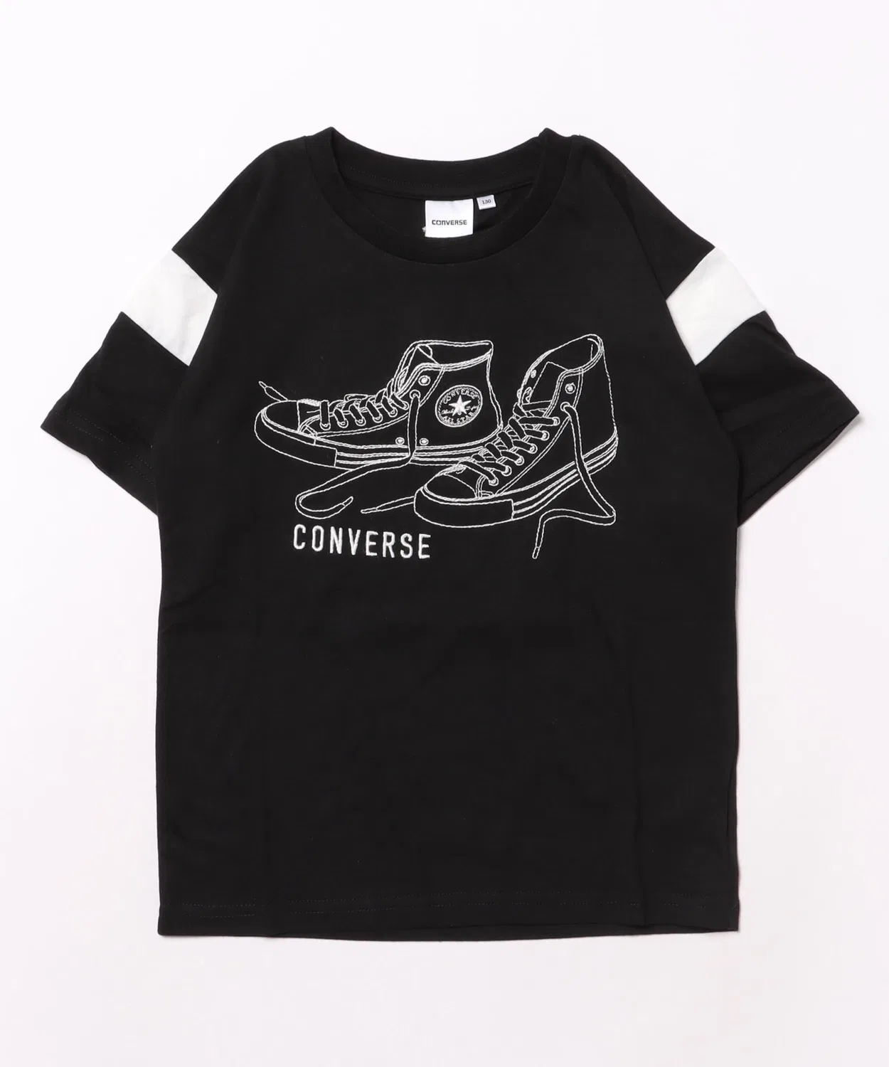 Детская футболка с вышивкой CONVERSE, Black