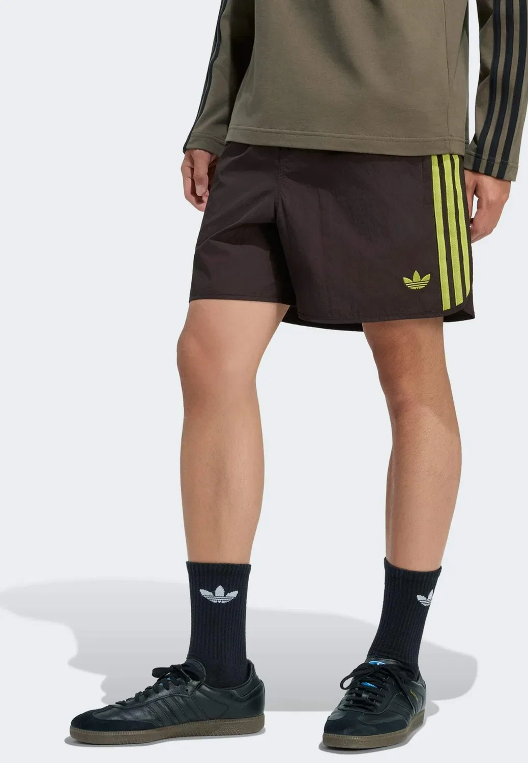 Шорты для спринта - спортивные штаны Adidas Originals, Aurora Coffee Preloved Lime