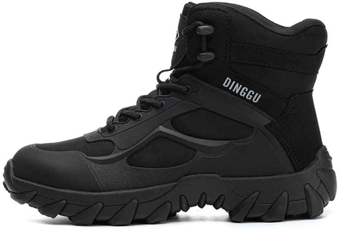 

Мужские защитные ботинки, стальные носки против раздавливания и проколов, противоскользящие и износостойкие защитные ботинки, удобные защитные кроссовки для фабрик и шахт Hancha, черный