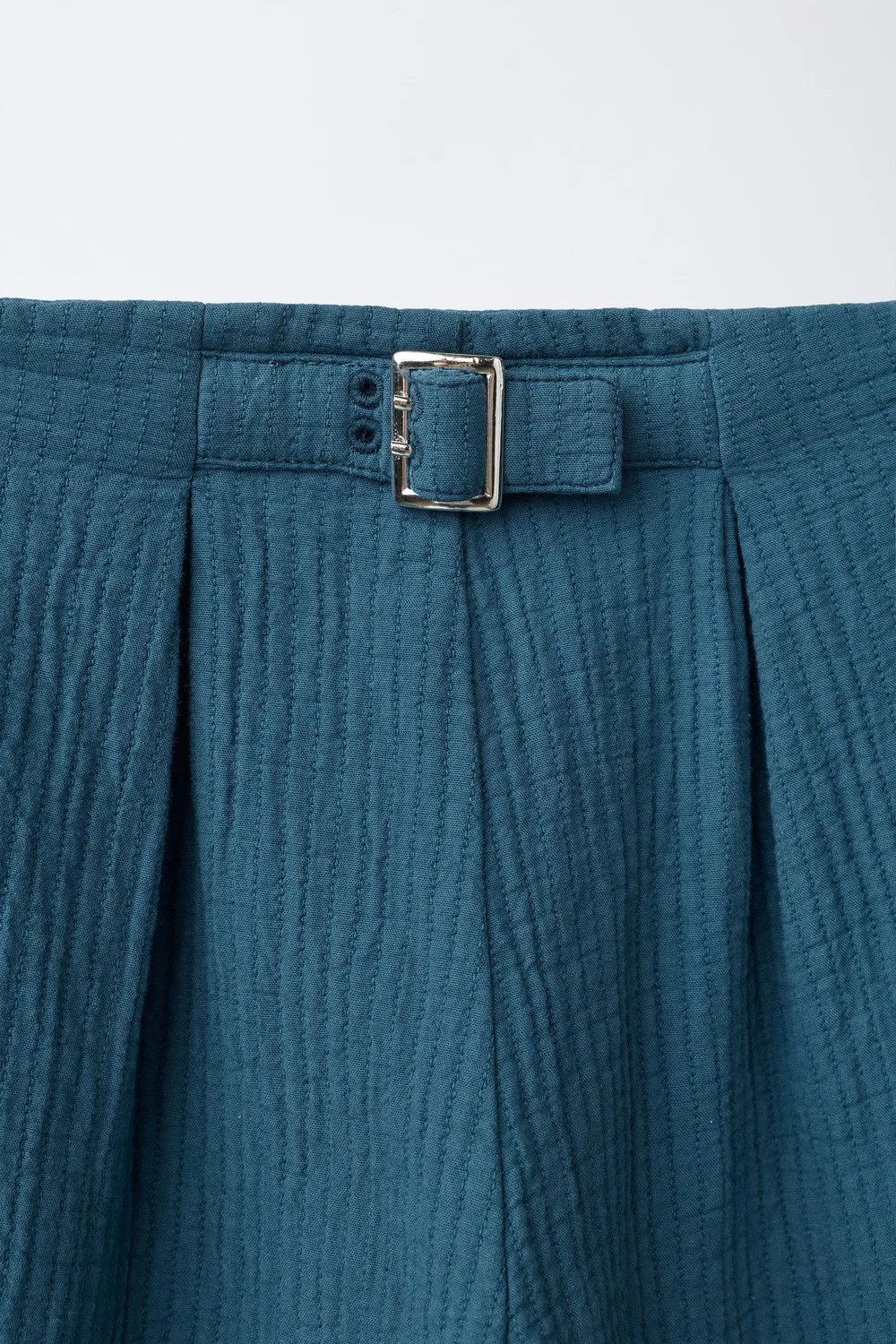 Текстурированные брюки-баллоны ZARA, Bluish — фото 4