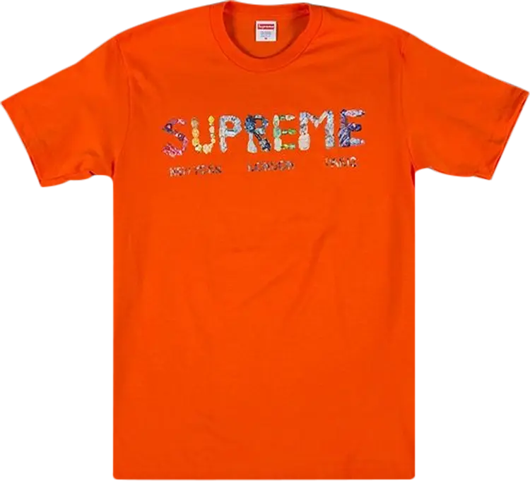 

Футболка Supreme Crystals T-Shirt 'Orange', оранжевый