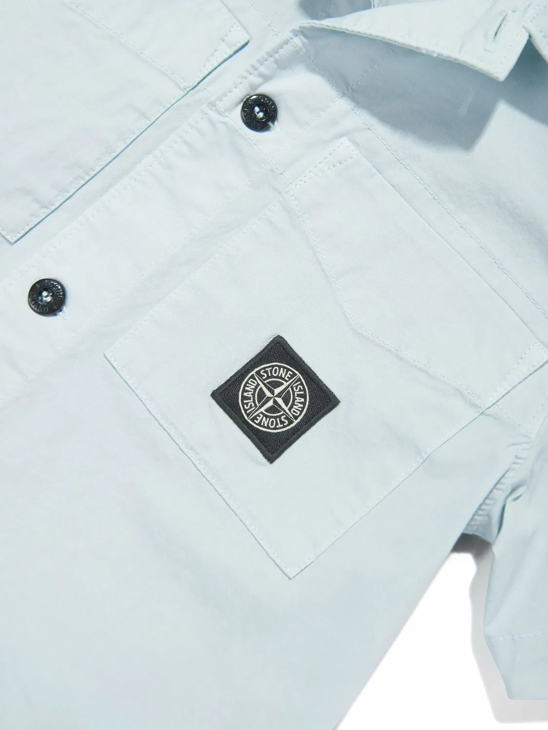 Рубашка с компасом Stone Island, голубой — фото 2