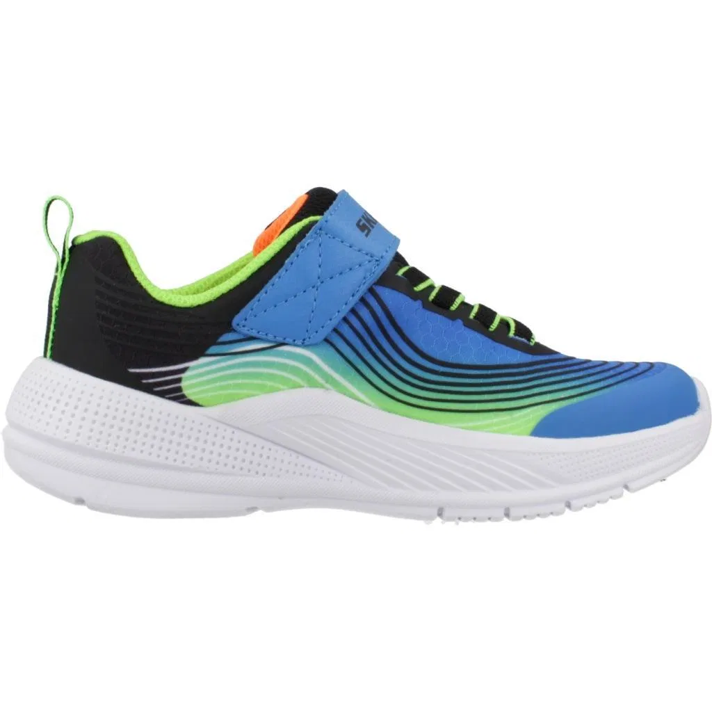 Детские кроссовки для мальчиков с дышащим верхом MICROSPEC ADVANCE Skechers, Konigsblau Schwarz — фото 4