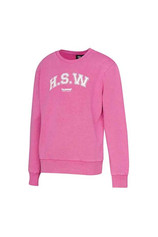 Детские свитшот для девочек с принтом Hummel, Pink