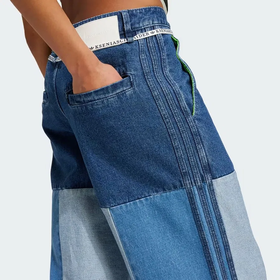 Женские спортивные штаны adidas KSENIA PW JEANS, Синий — фото 4