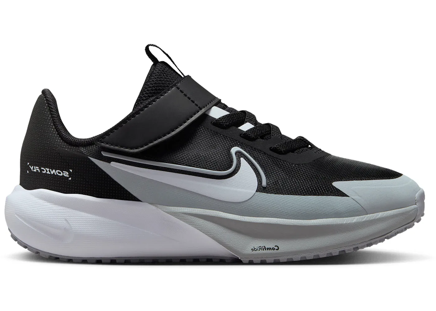 Детские кроссовки для бега Nike Sonic Fly Nike, Black/Wolf Grey/White