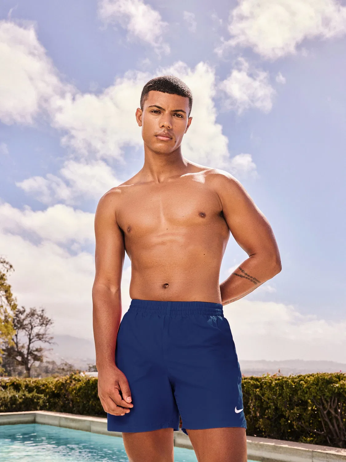 Плавки Nike Essential Volley, темно-синие — фото 3