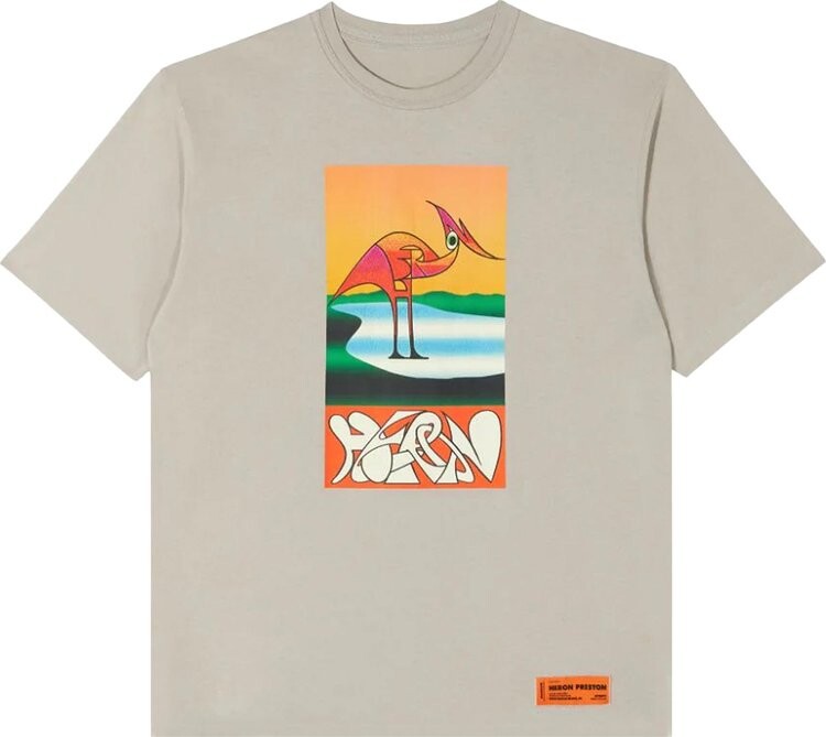 

Футболка Heron Preston Abstract Tee 'Grey/Orange', серый