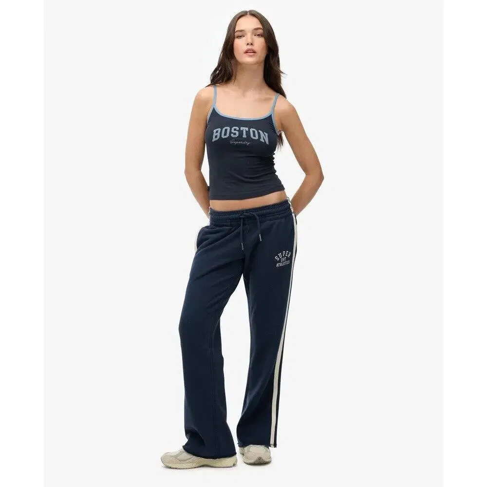 Женские спортивные брюки с принтом Athletic Essentials Superdry, BLAU — фото 2