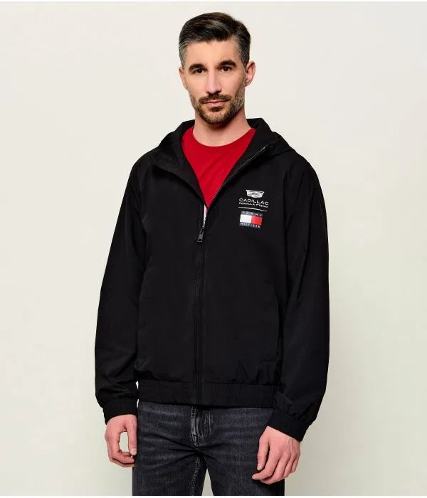 Мужская куртка из полиэстера Tommy Hilfiger, черный