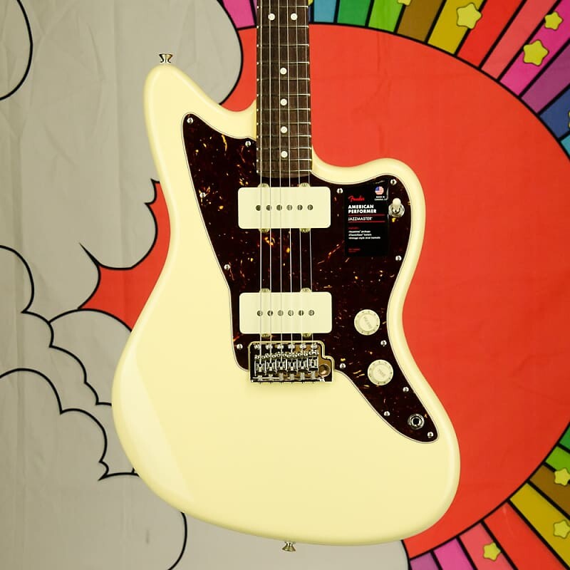 

Fender American Performer Jazzmaster, гриф из палисандра, винтажный белый 0115210341