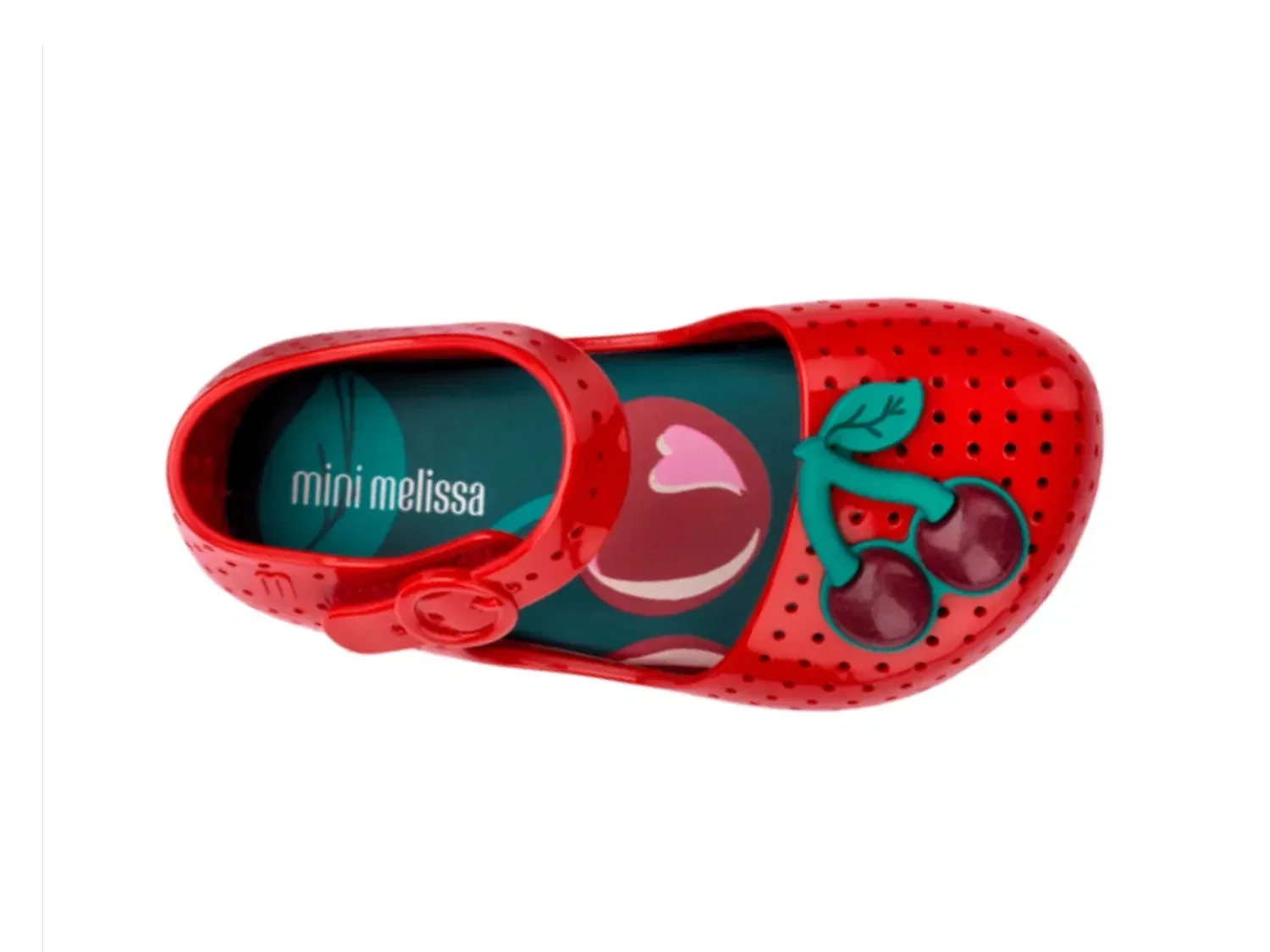 Туфли с ароматом, с вишневым акцентом, Mini Melissa, красный — фото 4