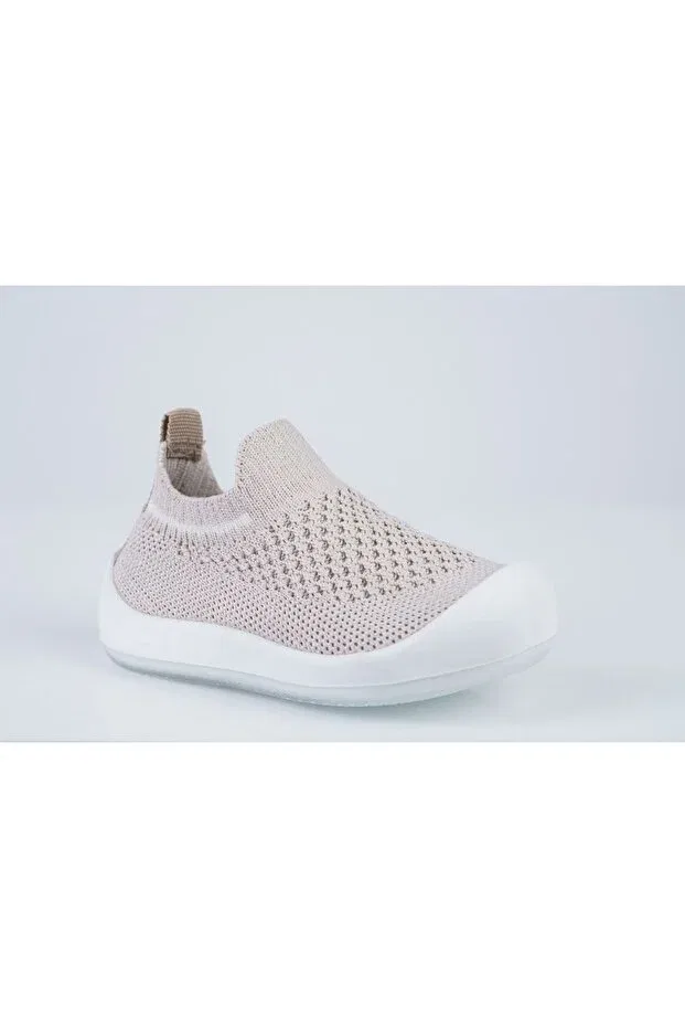 Детские туфли для девочек без каблука с принтом Walkids, Beige — фото 2