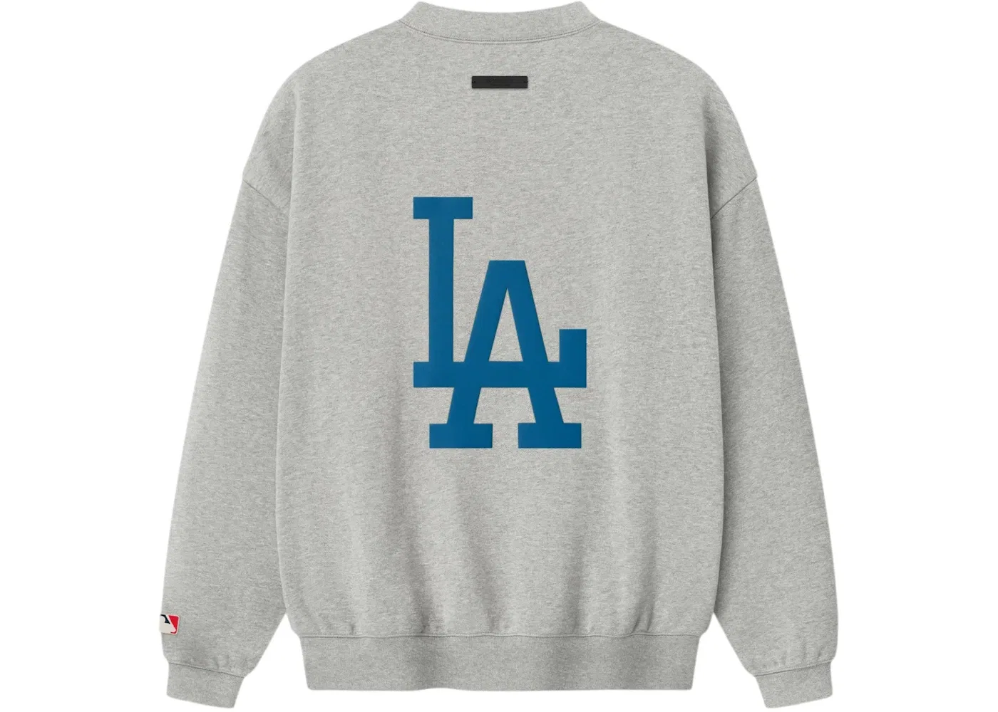 Мужской свитшот с длинным рукавом Fear of God Essentials Dodgers Sport Crewneck Concrete Heather — фото 2