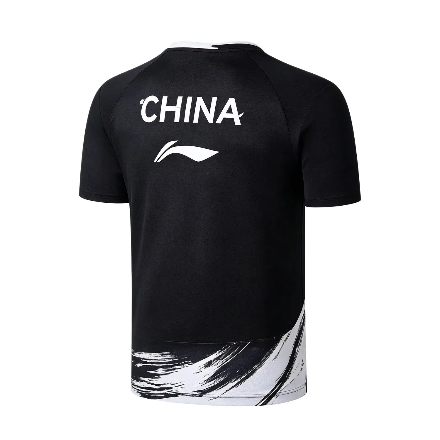 Детская футболка для бадминтона с V-образным вырезом Black Li-Ning — фото 3