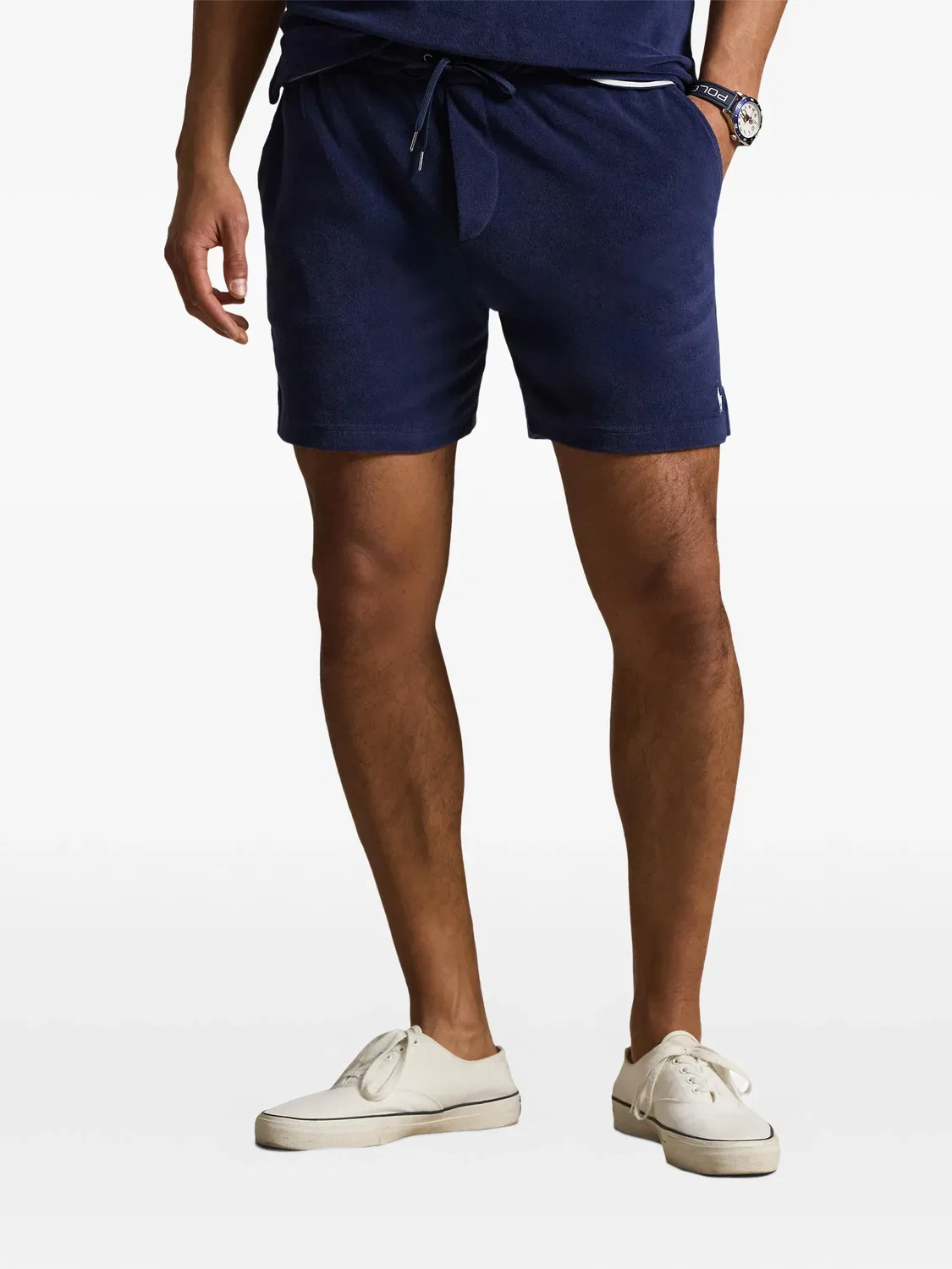 Шорты с кулиской и накладным карманом, синие Polo Ralph Lauren, синий — фото 2