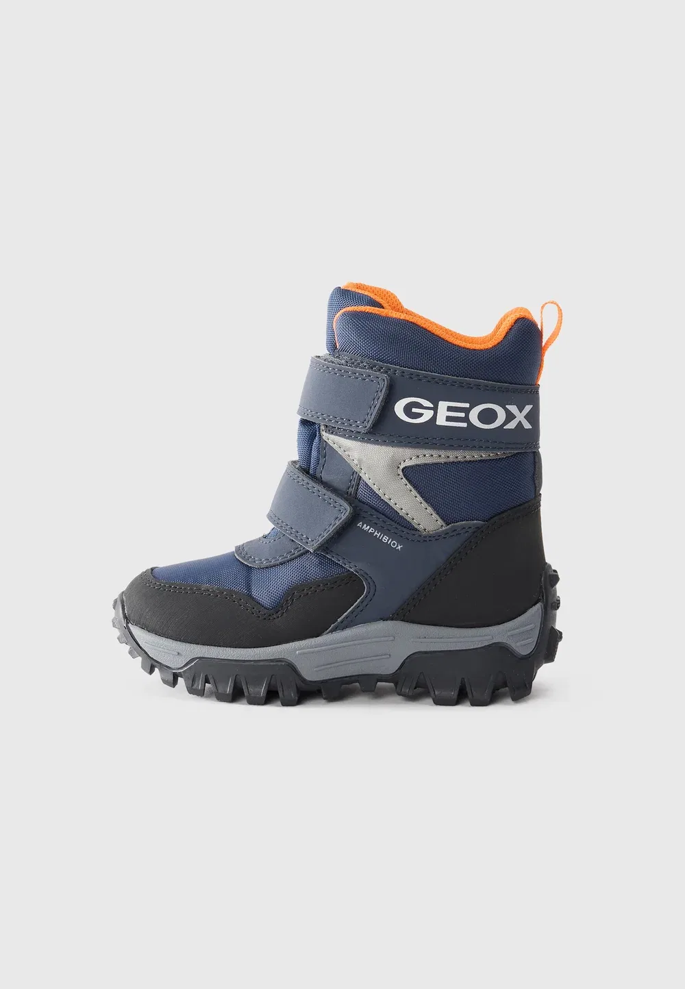 Гималаи - зимние ботинки Geox, Navy/Orange
