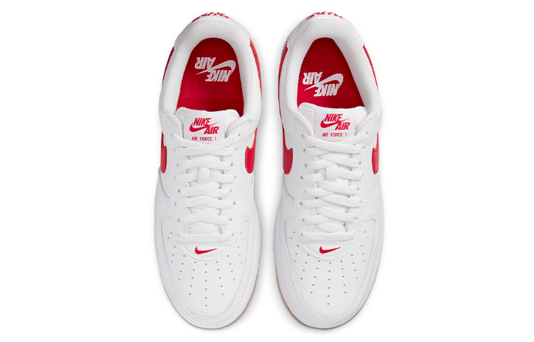 Кроссовки Nike Air Force 1 '07 Low Retro, белый/красный — фото 4