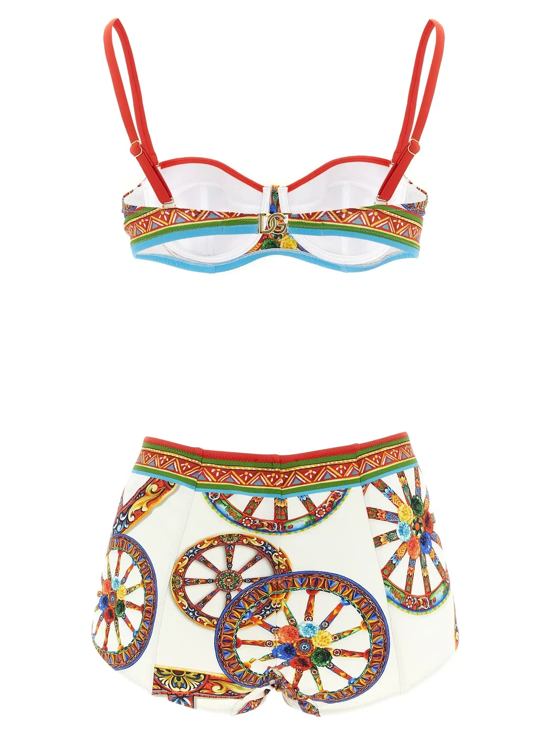 Сицилийское бикини "Карретто" Dolce & Gabbana, мультиколор — фото 2