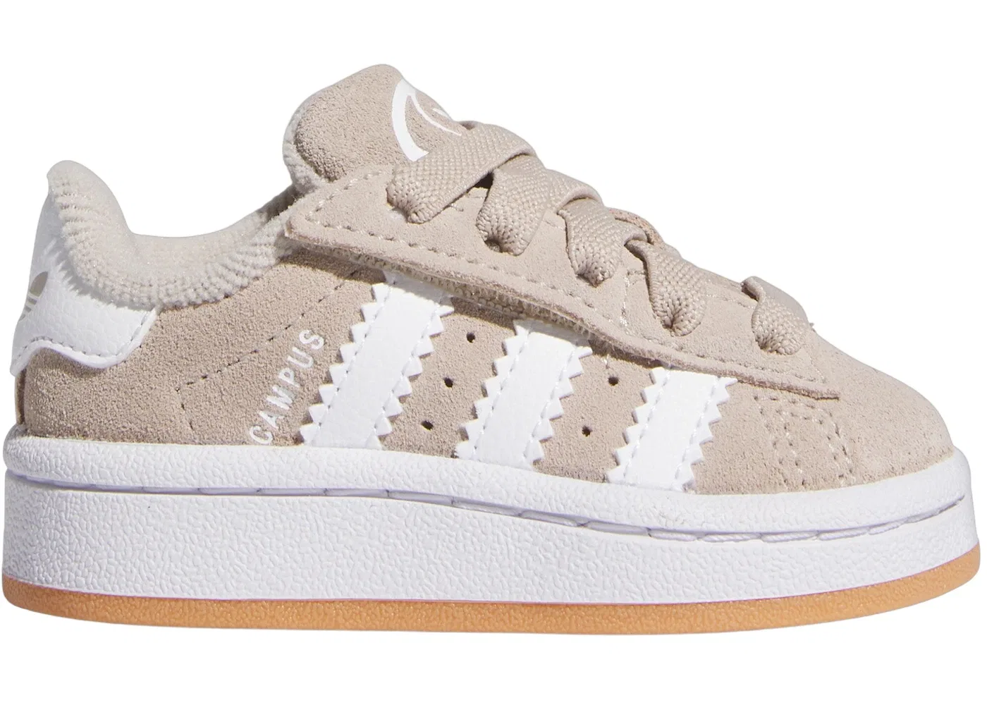 Детские кроссовки с удобной застежкой Adidas Campus 00s Comfort Closure, Wonder Beige Cloud White Gum
