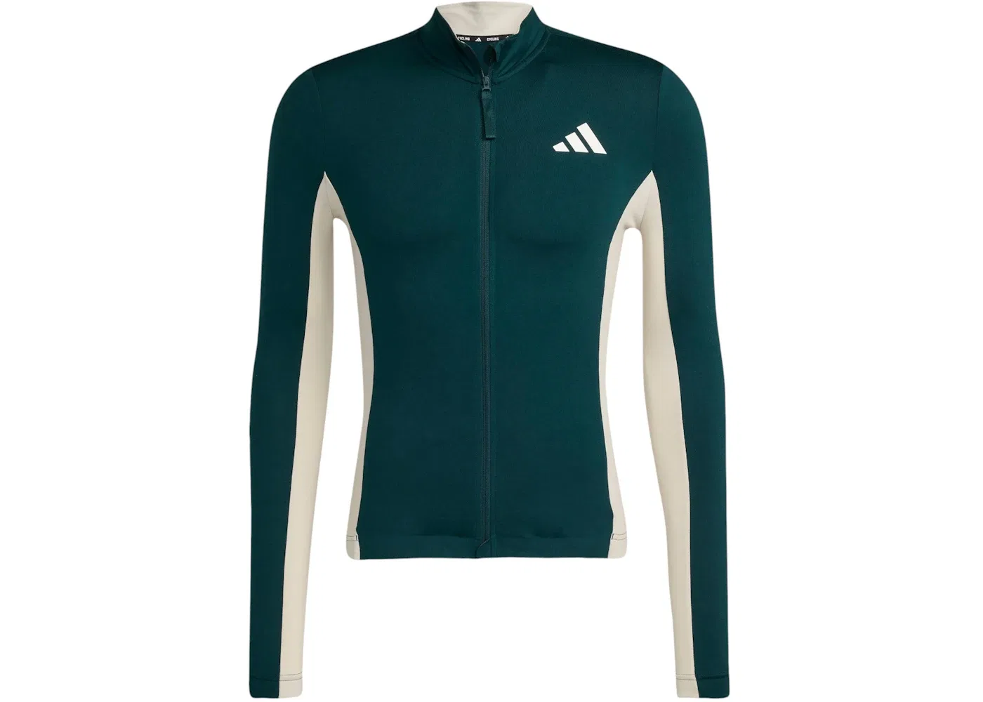 Мужская футболка с длинным рукавом Tempo 3-Stripes Adidas, цвет Green Alumina